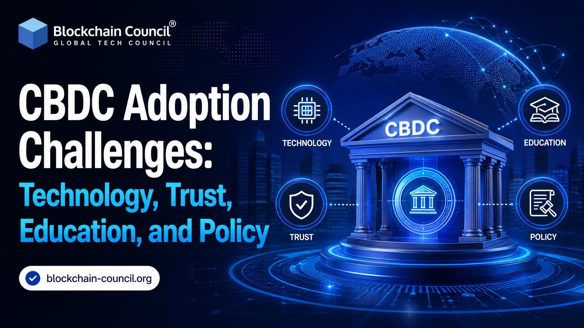 CBDC Adoption Challenges: Technology, Trust, Education, and Policy