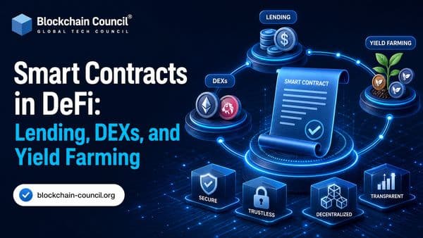 Smart Contracts in DeFi: Lending, DEXs, and Yield Farming