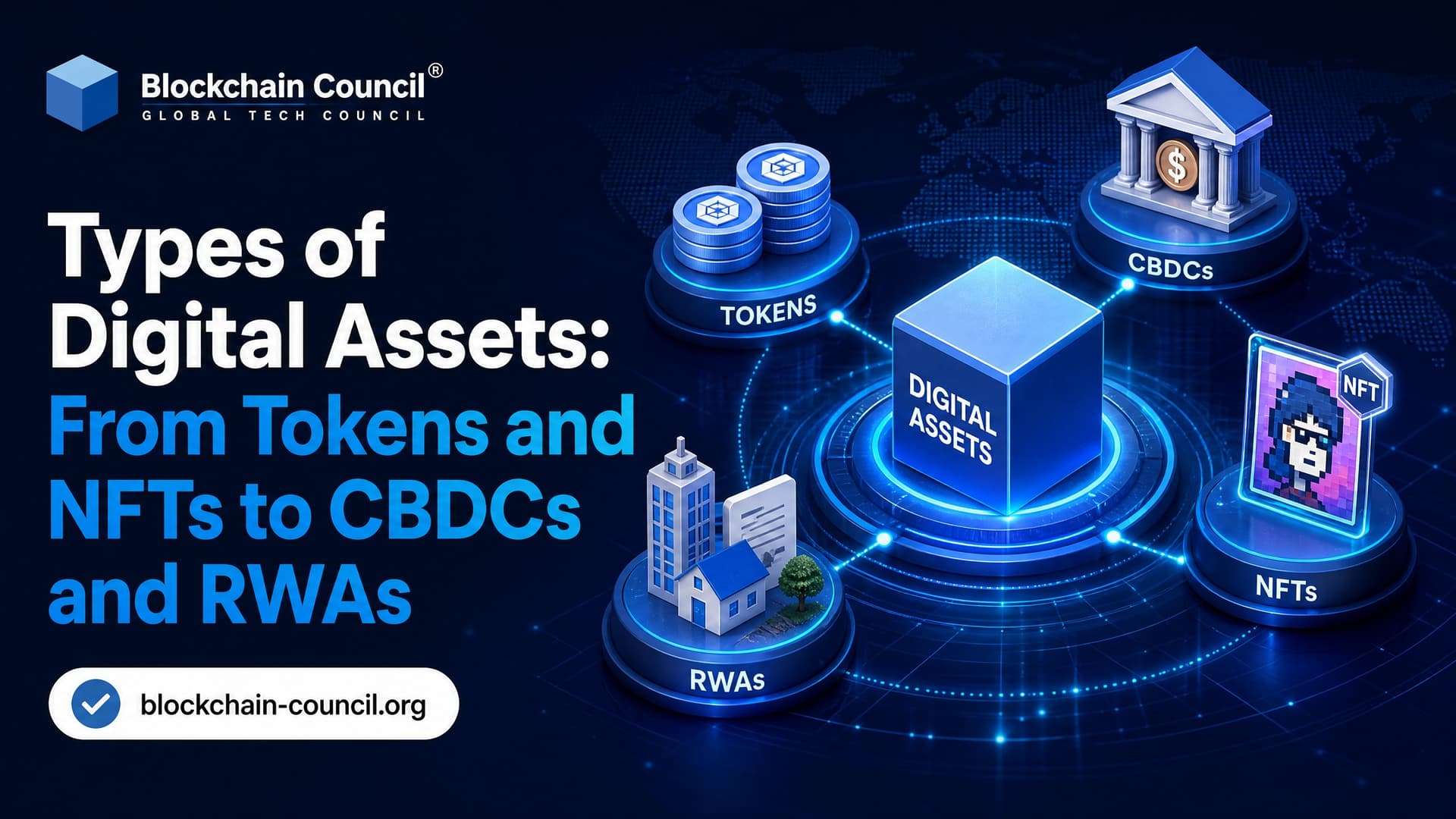 Types of Digital Assets: From Tokens and NFTs to CBDCs and RWAs