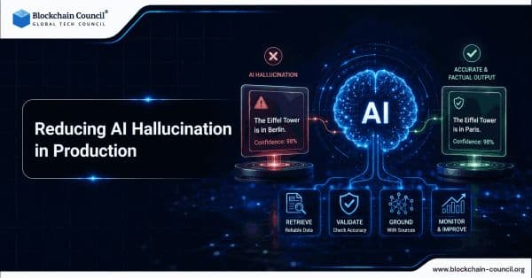 Reducing AI Hallucination in Production: A Practical Guide to RAG, Guardrails, Metrics, and HITL