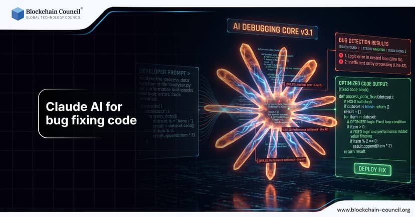 Claude AI for Bug Fixing Code - Blockchain Council