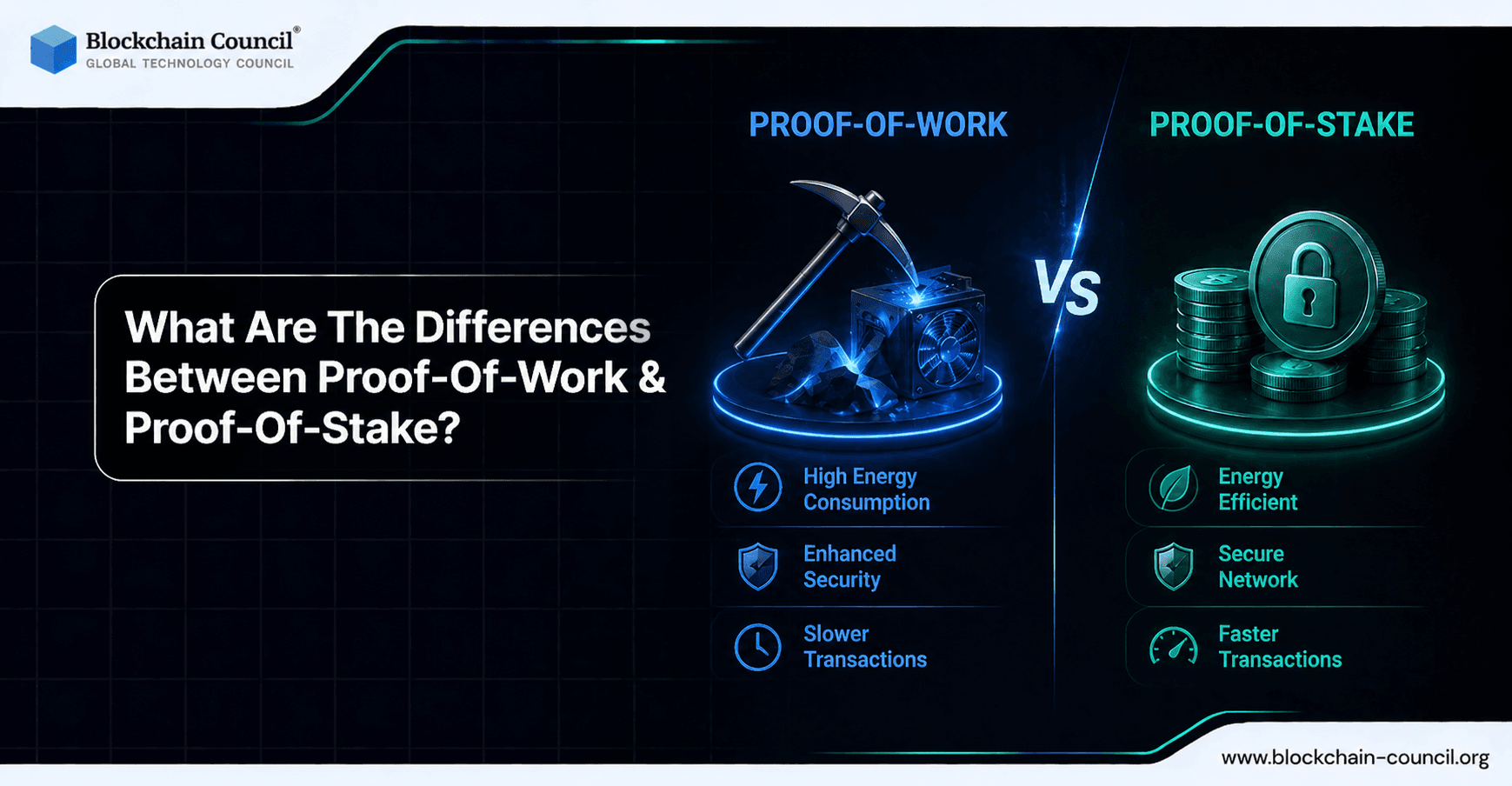 What Are The Differences Between Proof-Of-Work & Proof-Of-Stake?