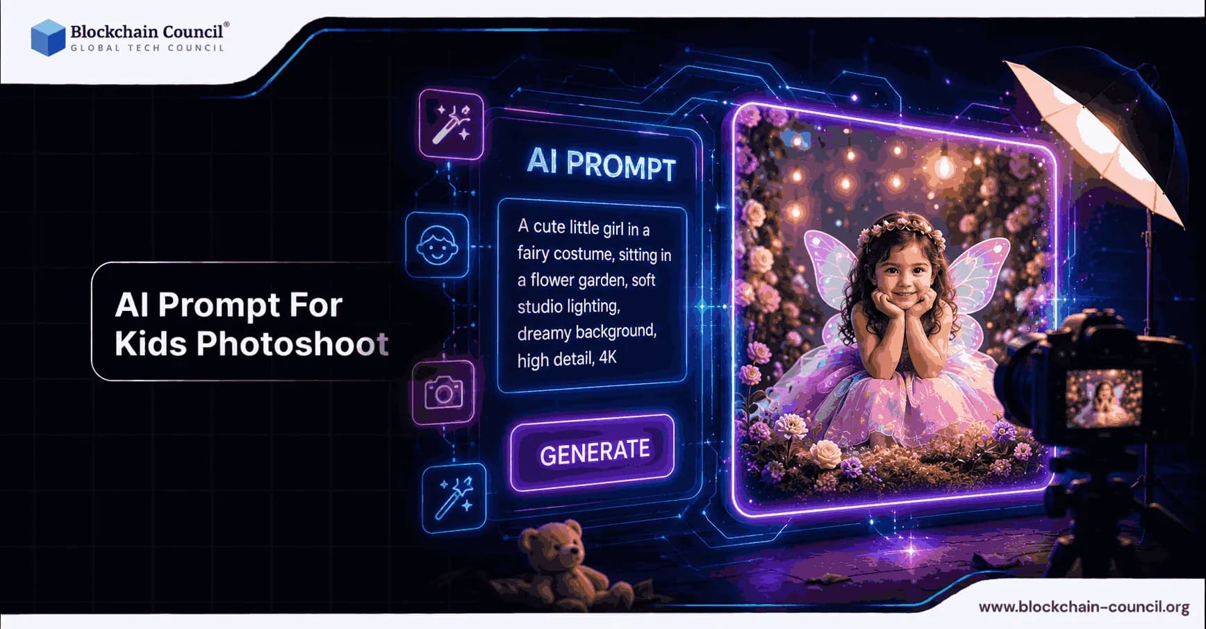 AI prompt for kids photoshoot
