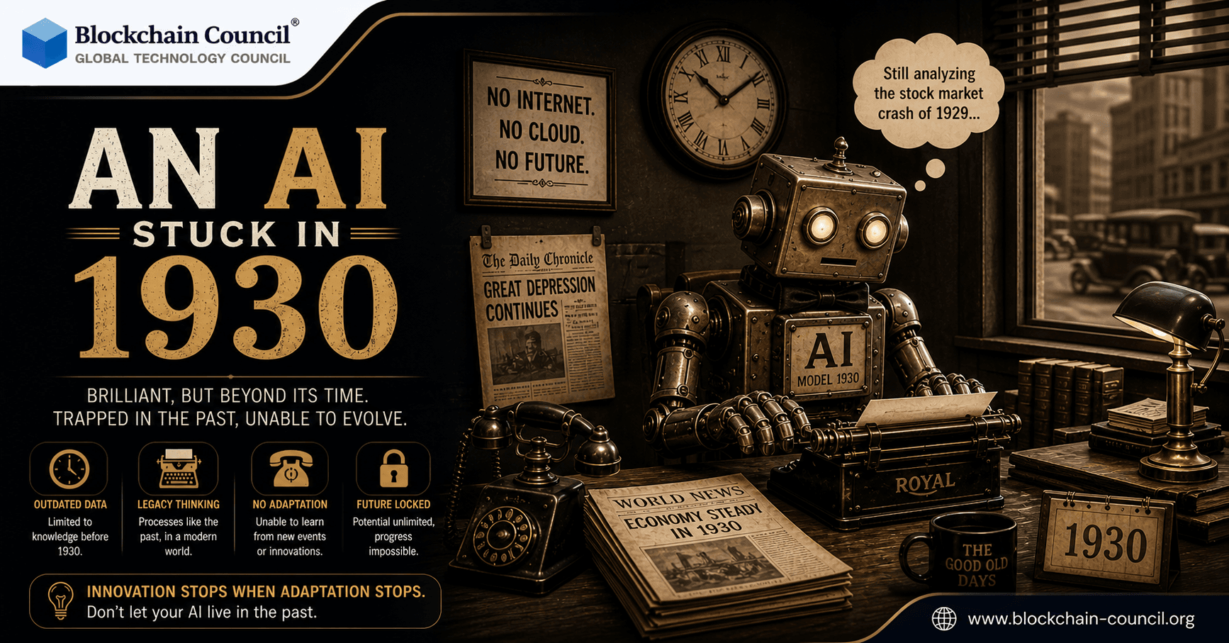 An AI Stuck in 1930