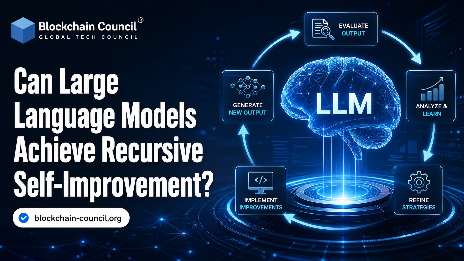 Can Large Language Models Achieve Recursive Self-Improvement?