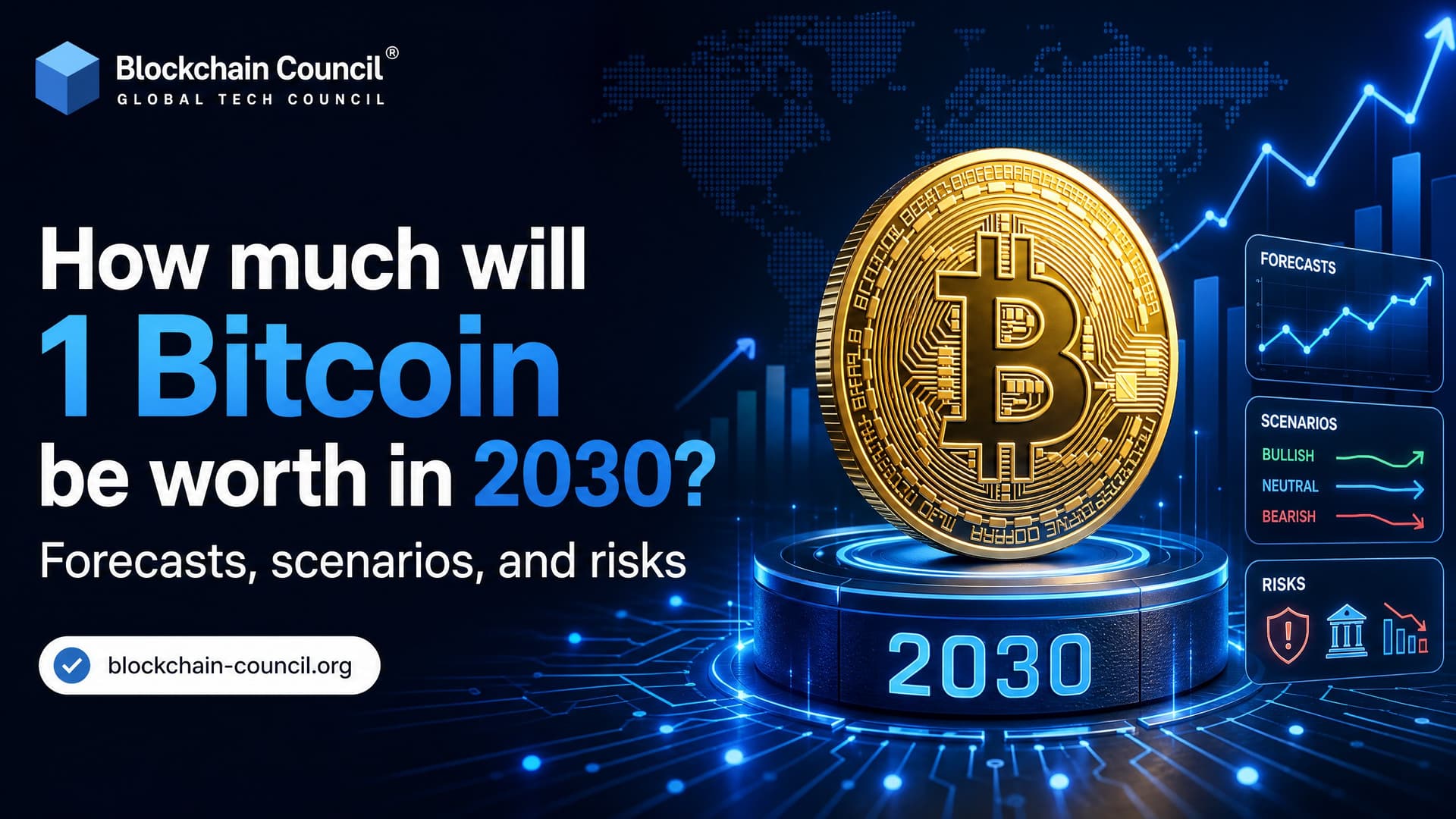 How much will 1 Bitcoin be worth in 2030? Forecasts, scenarios, and risks