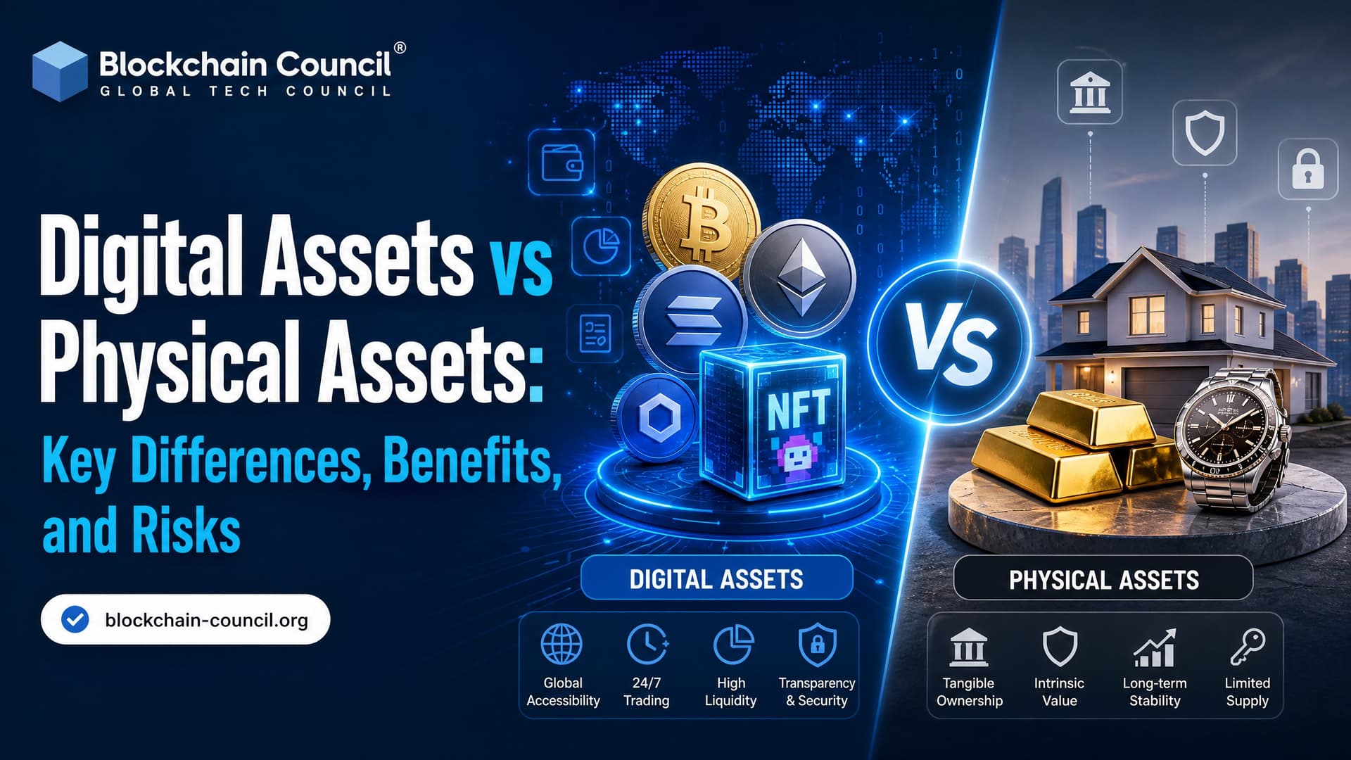 Digital Assets vs Physical Assets: Key Differences, Benefits, and Risks