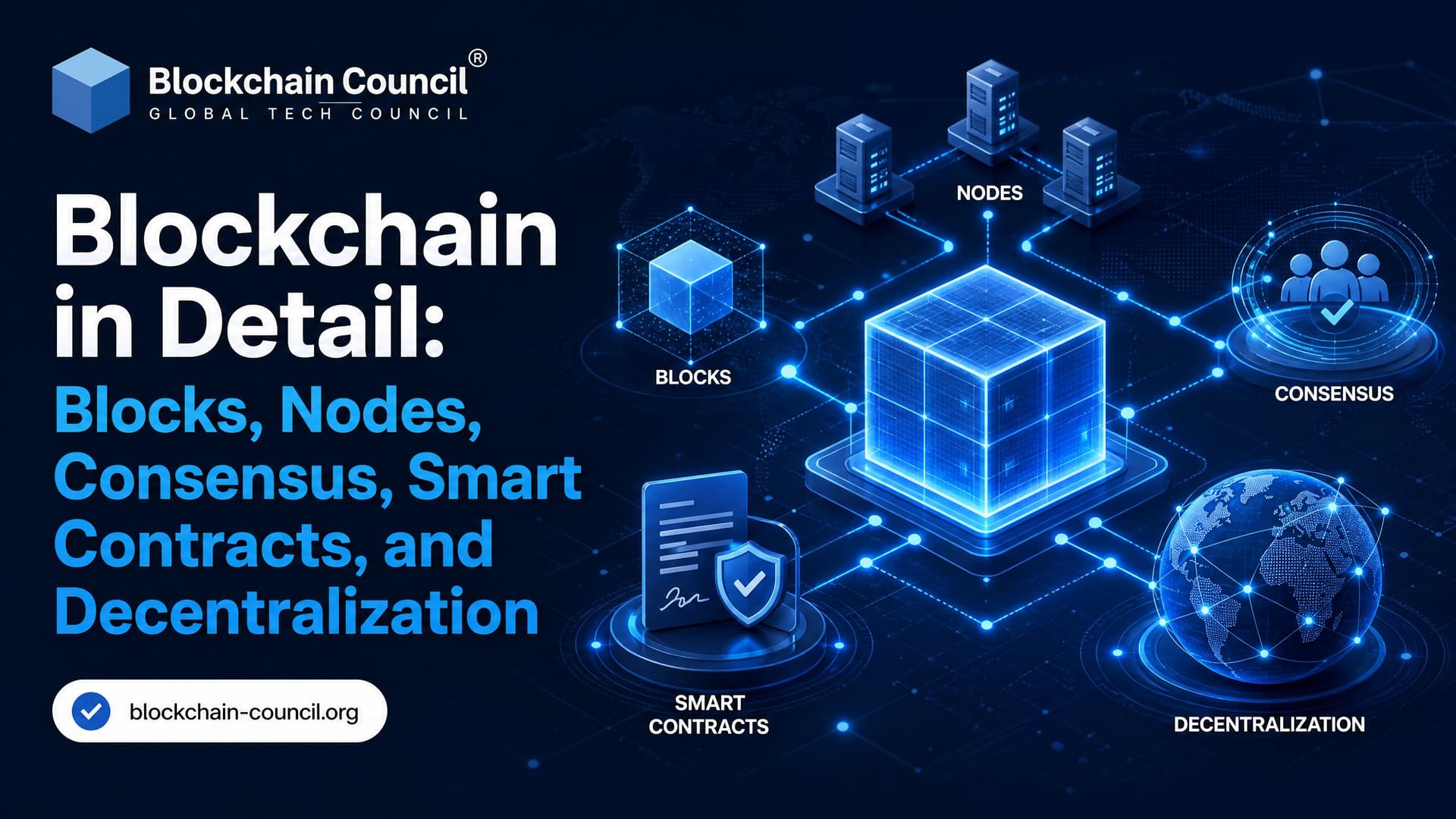 Blockchain in Detail: Blocks, Nodes, Consensus, Smart Contracts, and Decentralization