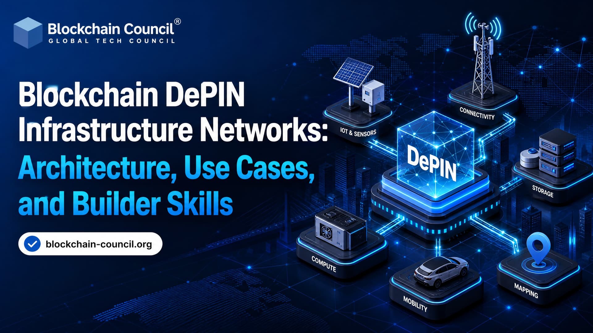 Blockchain DePIN Infrastructure Networks: Architecture, Use Cases, and Builder Skills