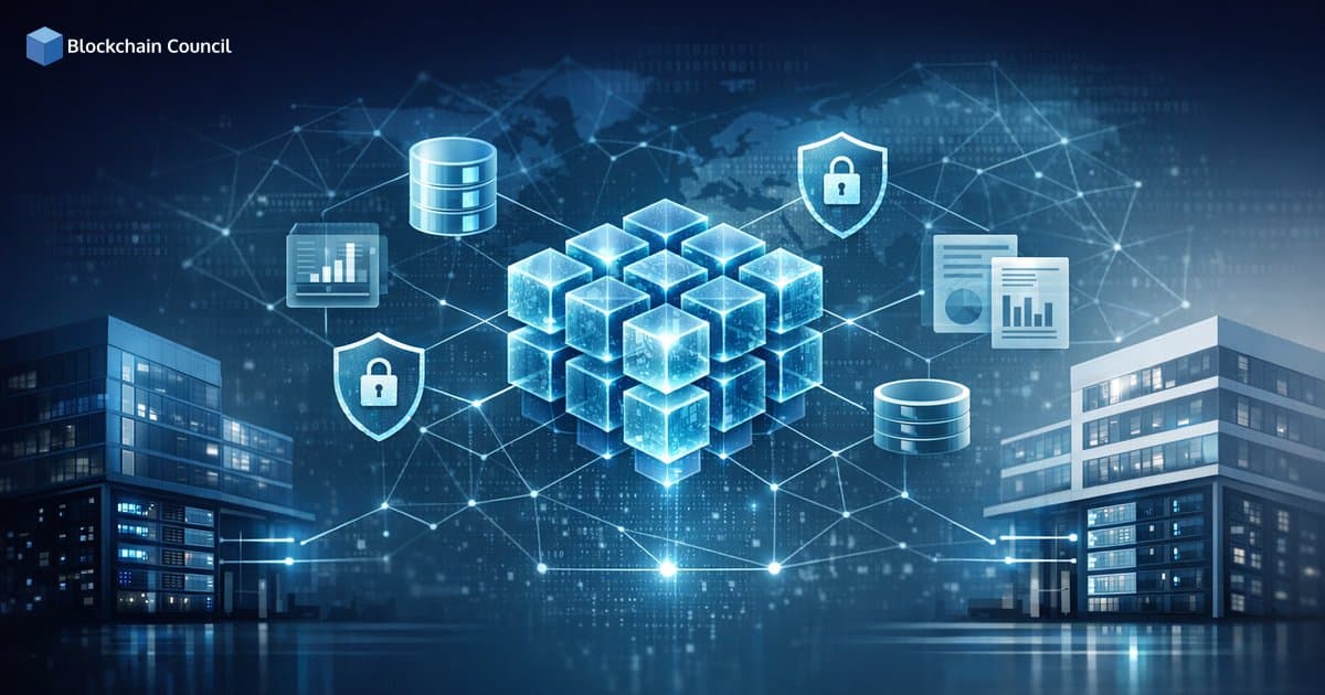 Data Sharing Between Companies with Blockchain: Secure Collaboration Without Central Trust