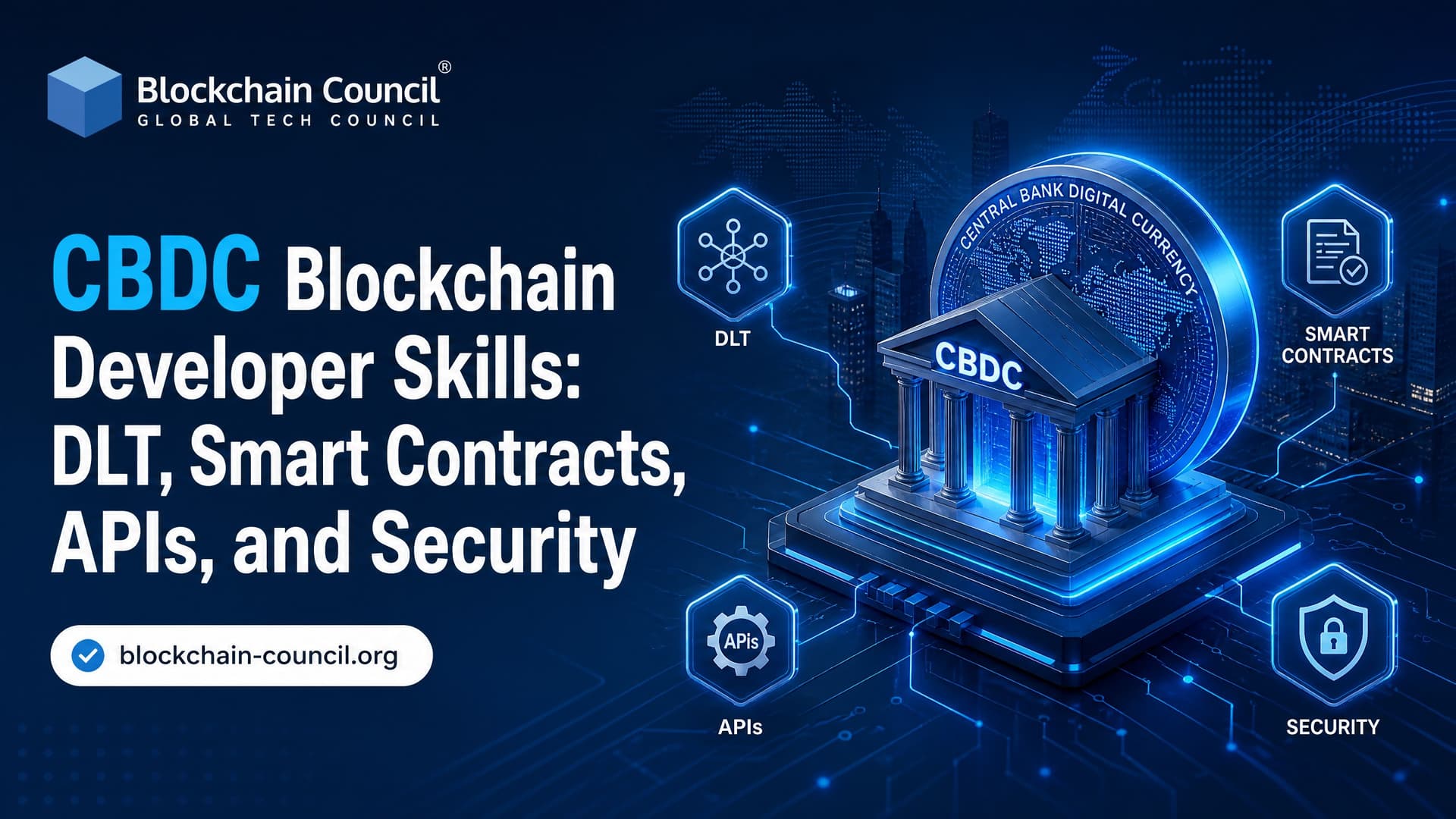 CBDC Blockchain Developer Skills: DLT, Smart Contracts, APIs, and Security