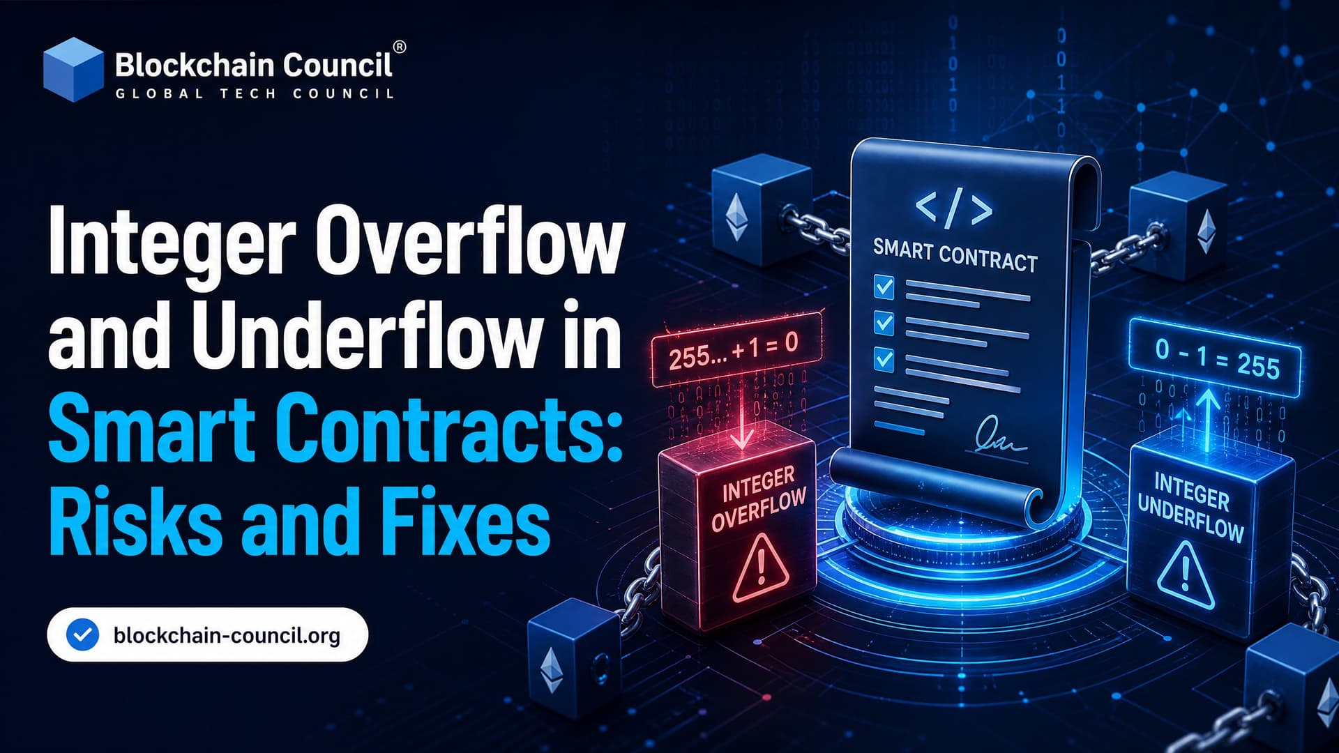 Integer Overflow and Underflow in Smart Contracts: Risks and Fixes