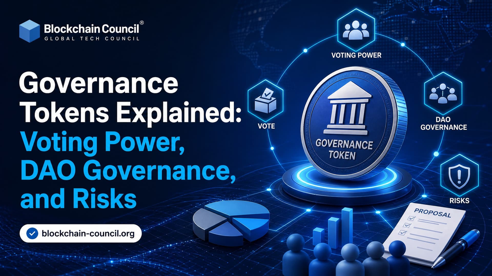 Governance Tokens Explained: Voting Power, DAO Governance, and Risks