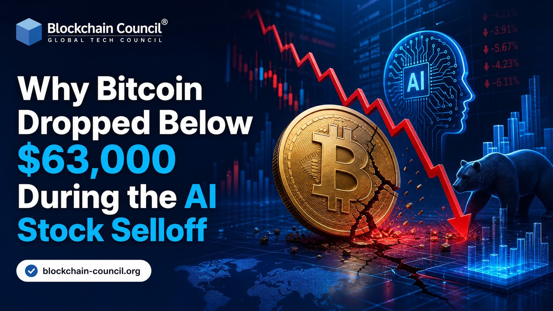Why Bitcoin Dropped Below $63,000 During the AI Stock Selloff