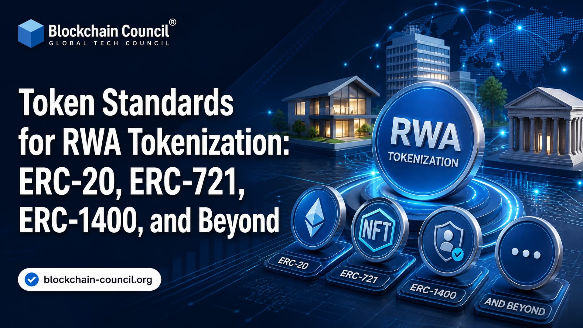 Token Standards for RWA Tokenization: ERC-20, ERC-721, ERC-1400, and Beyond