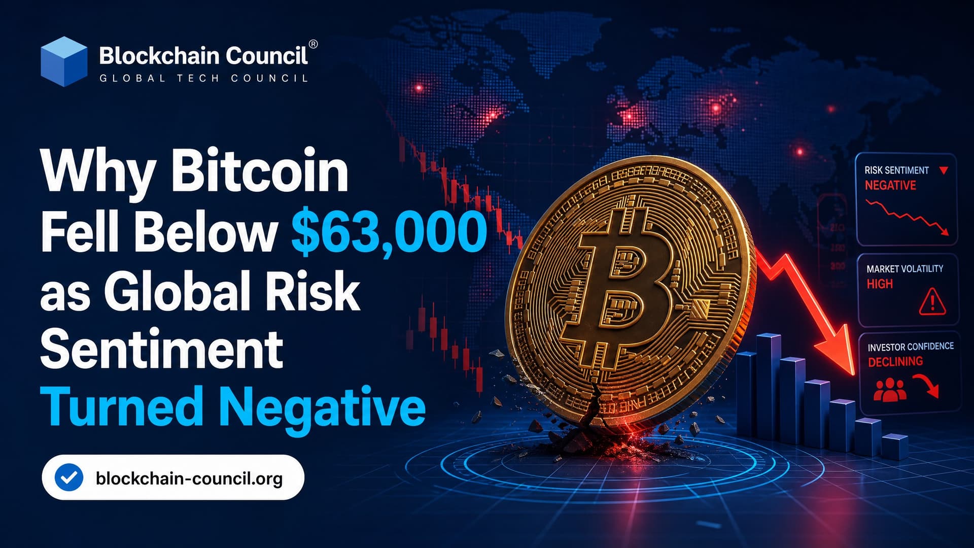 Why Bitcoin Fell Below $63,000 as Global Risk Sentiment Turned Negative