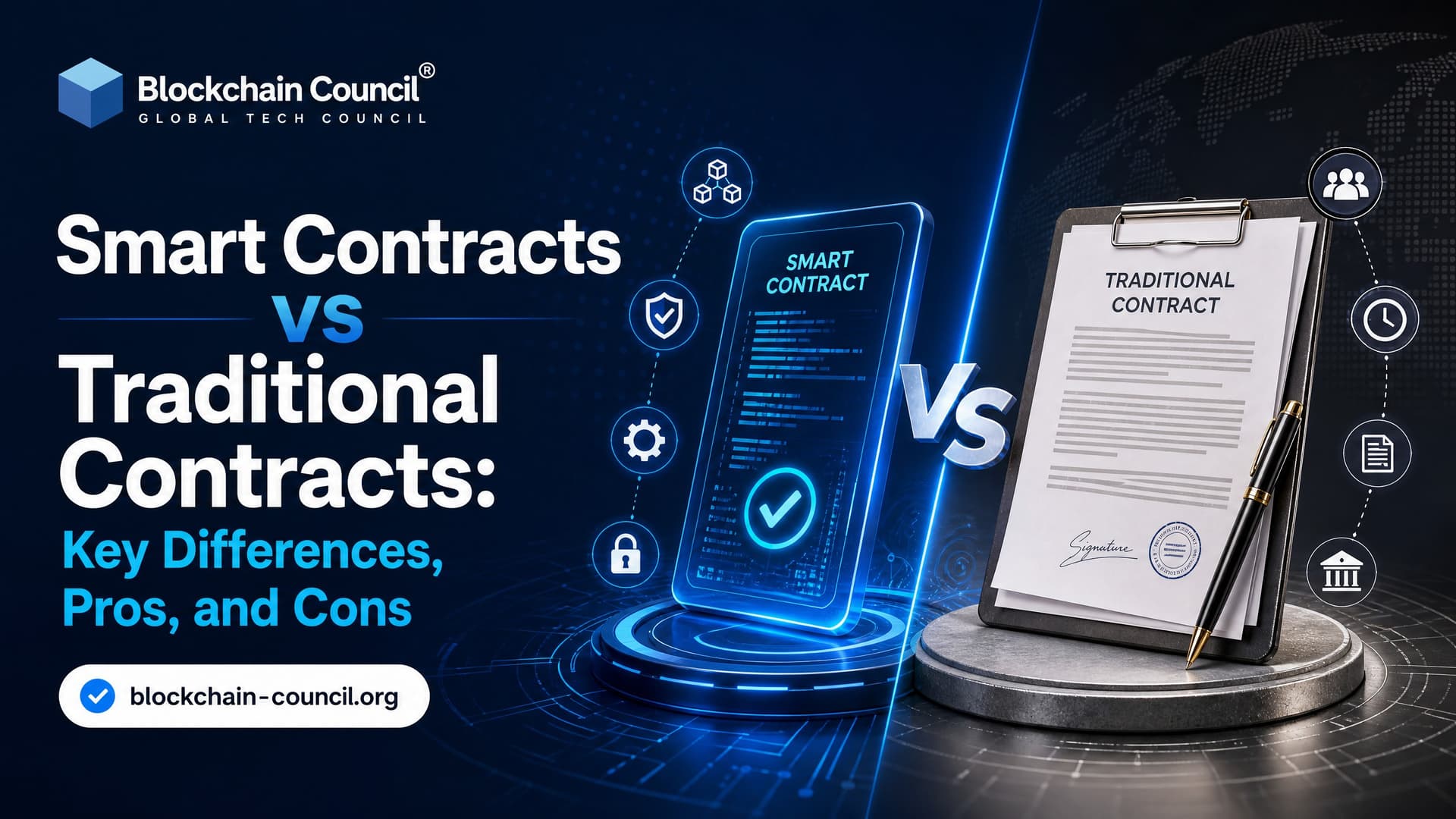 Smart Contracts vs Traditional Contracts: Key Differences, Pros, and Cons
