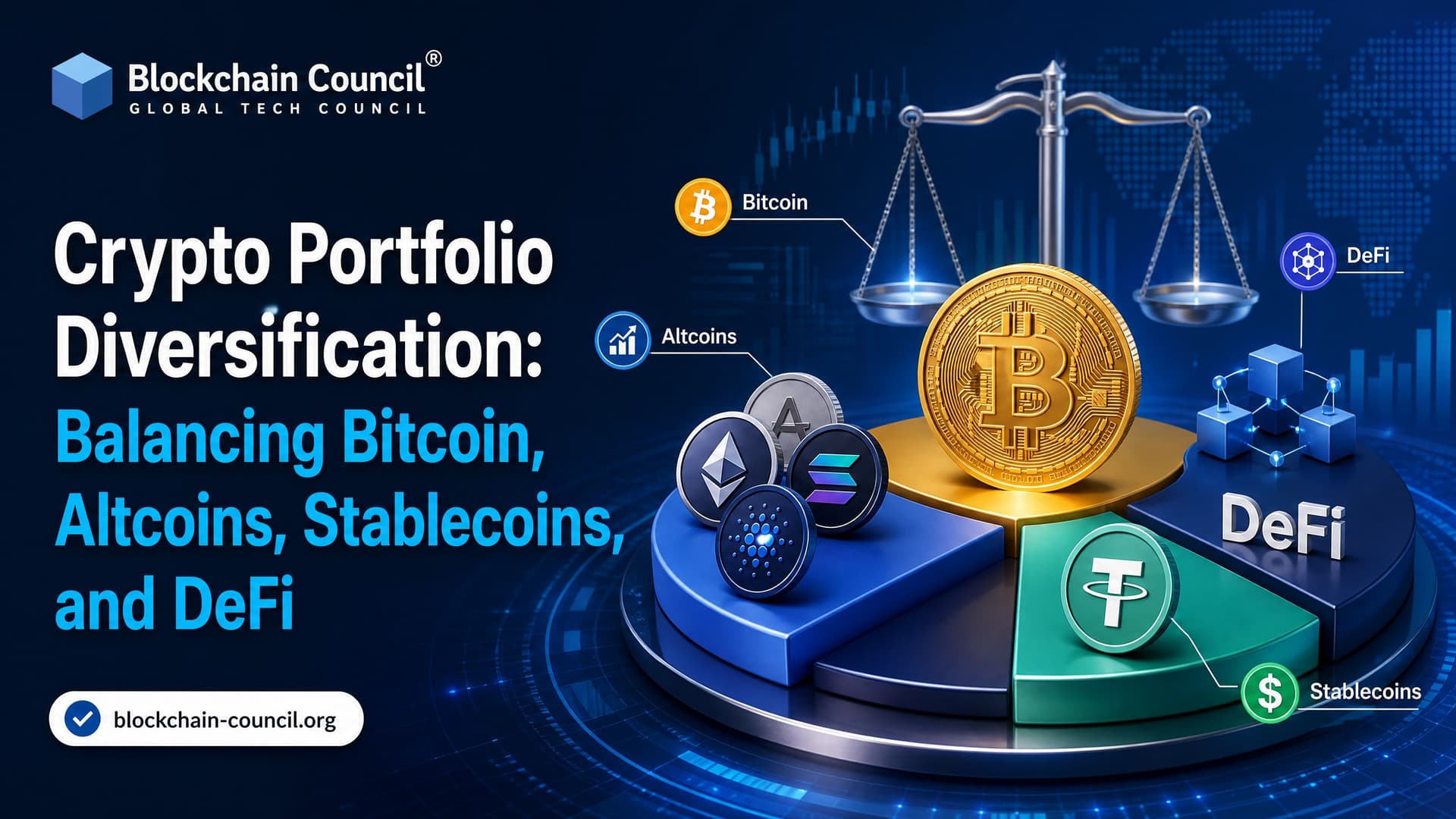 Crypto Portfolio Diversification: Balancing Bitcoin, Altcoins, Stablecoins, and DeFi