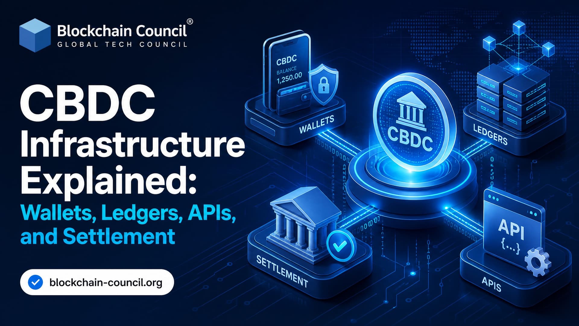 CBDC Infrastructure Explained: Wallets, Ledgers, APIs, and Settlement