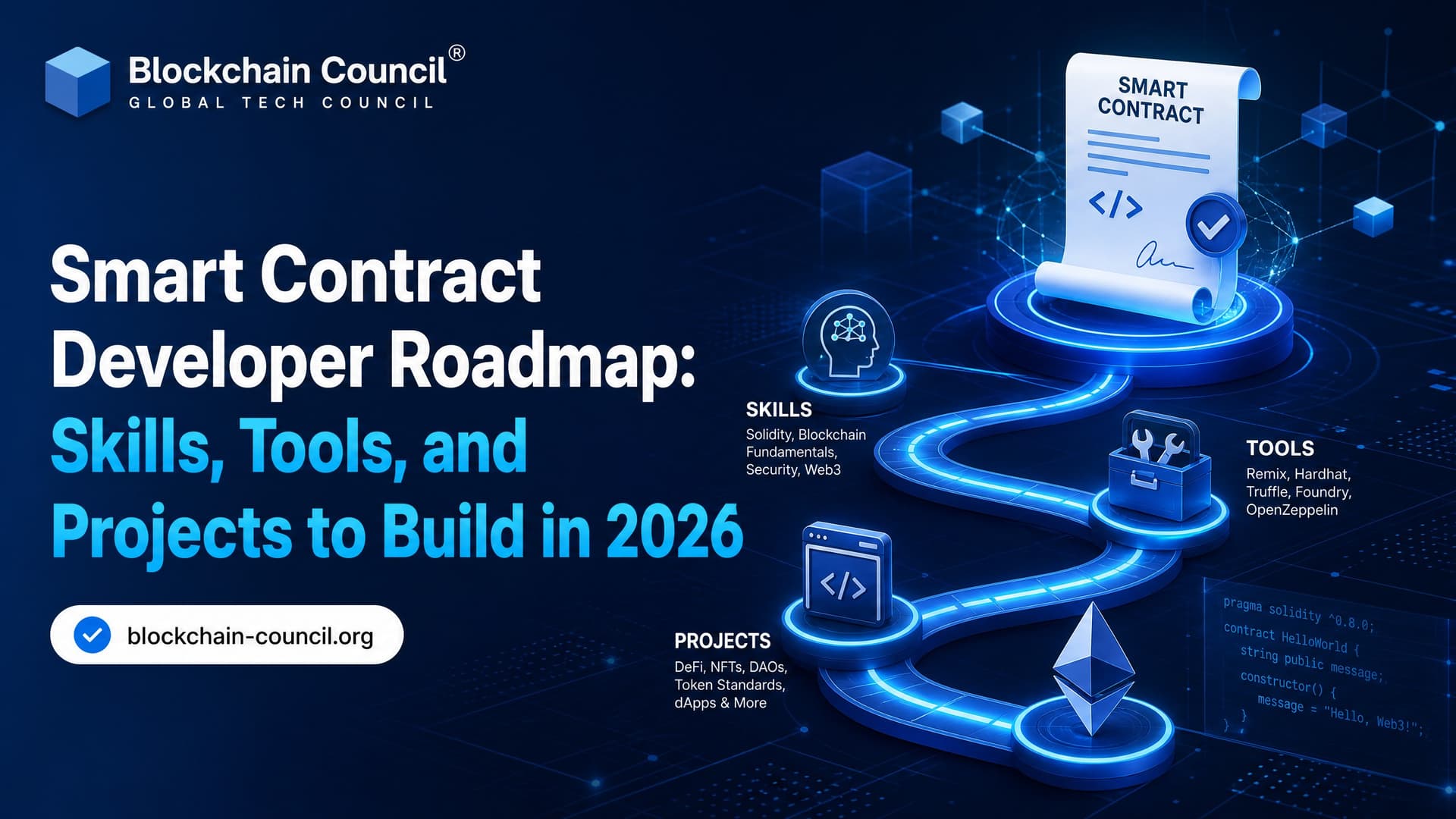 Smart Contract Developer Roadmap: Skills, Tools, and Projects to Build in 2026