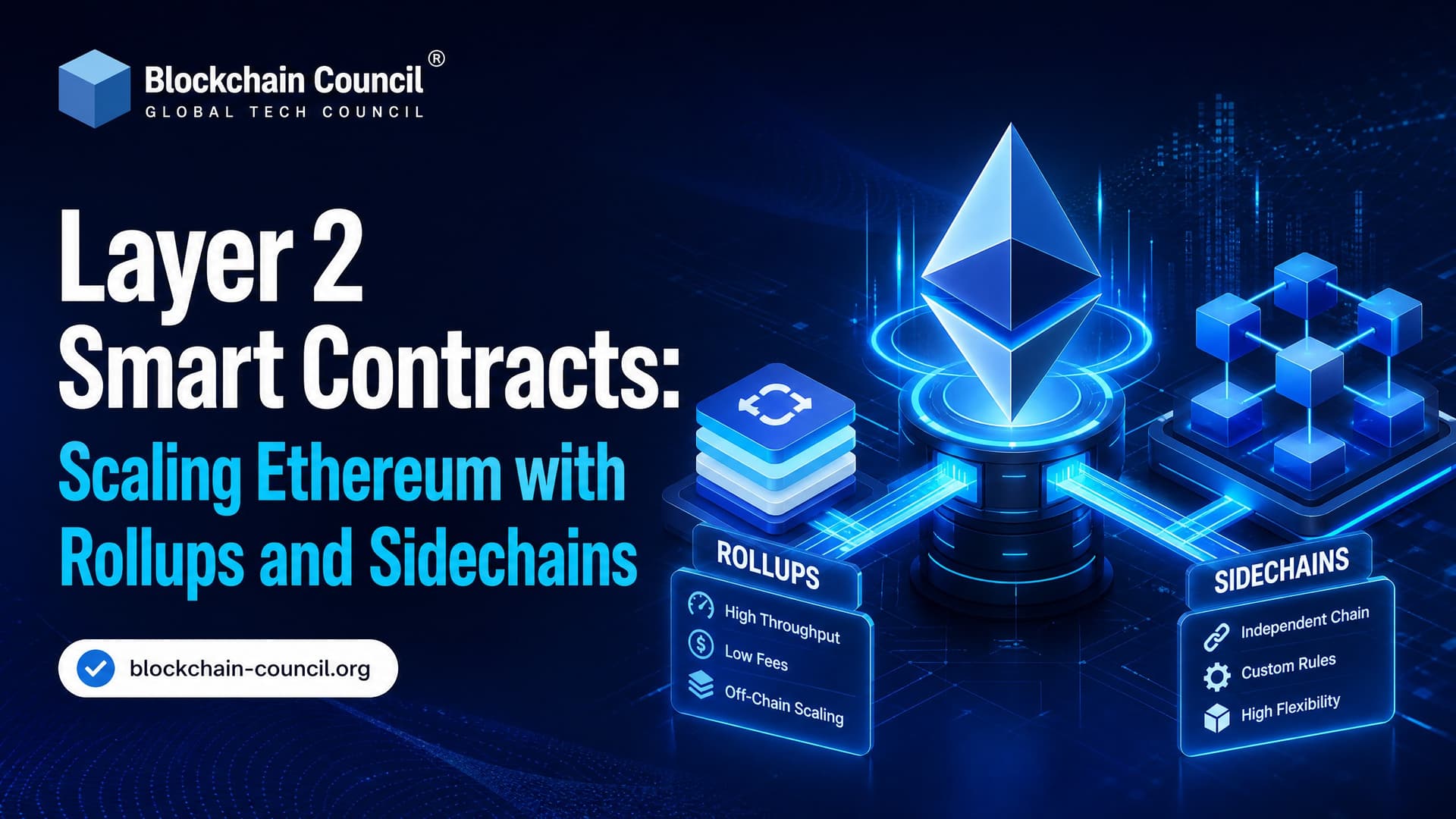 Layer 2 Smart Contracts: Scaling Ethereum with Rollups and Sidechains
