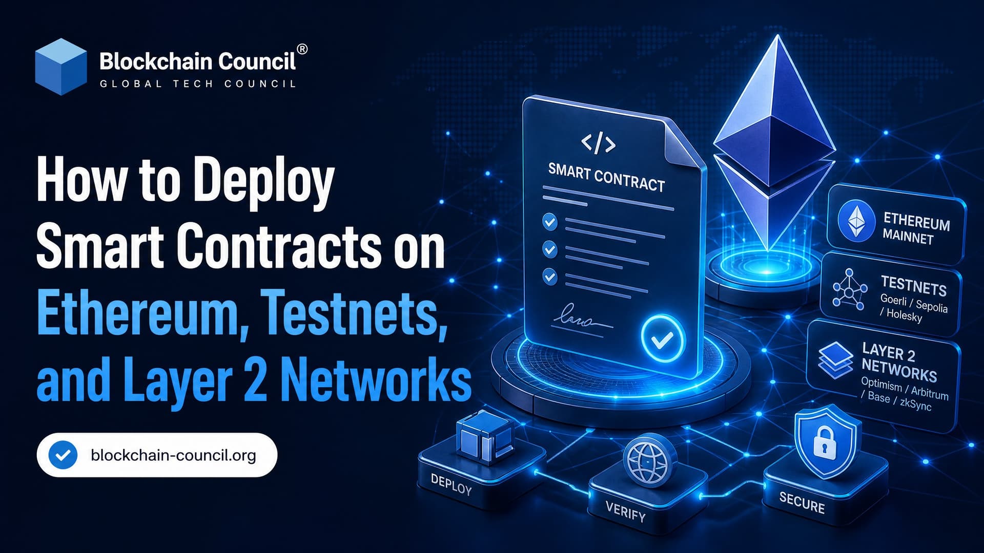 How to Deploy Smart Contracts on Ethereum, Testnets, and Layer 2 Networks