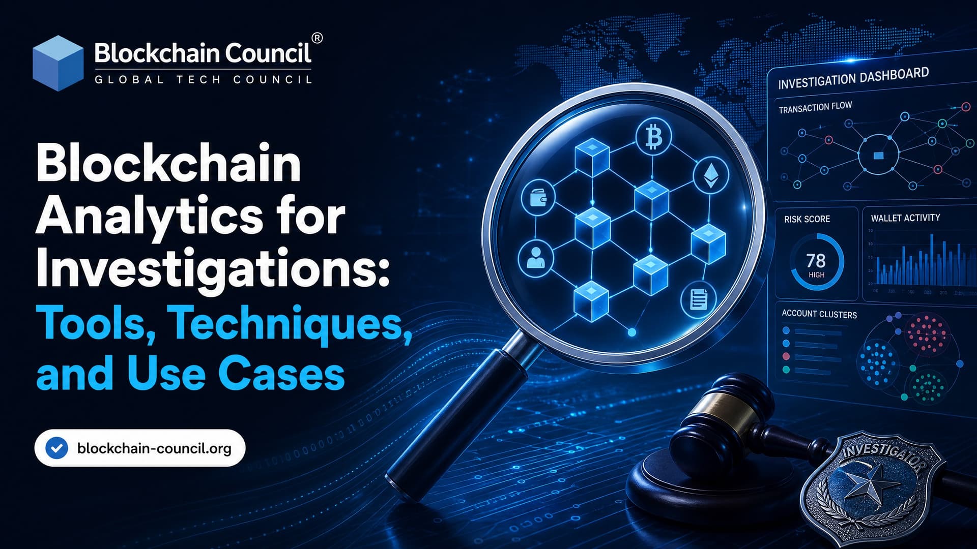 Blockchain Analytics for Investigations: Tools, Techniques, and Use Cases