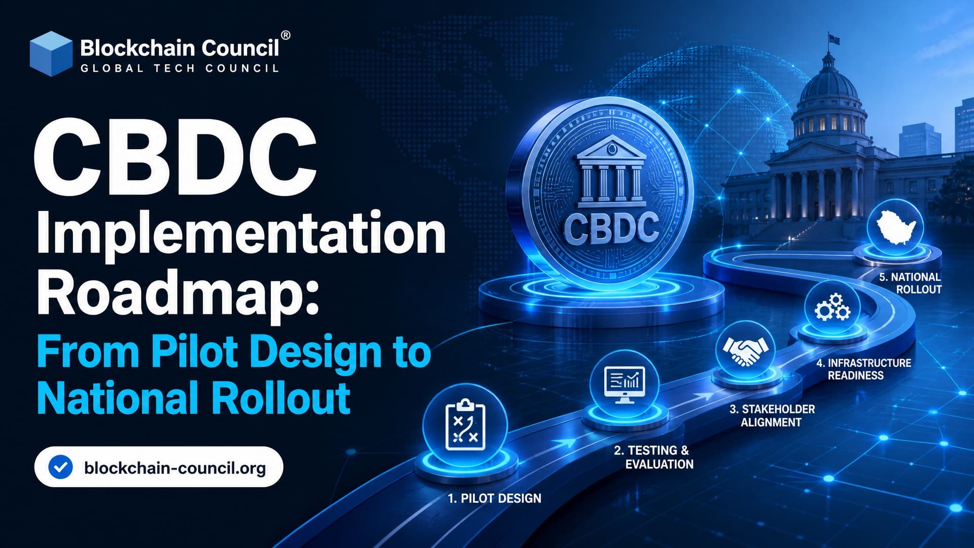CBDC Implementation Roadmap: From Pilot Design to National Rollout