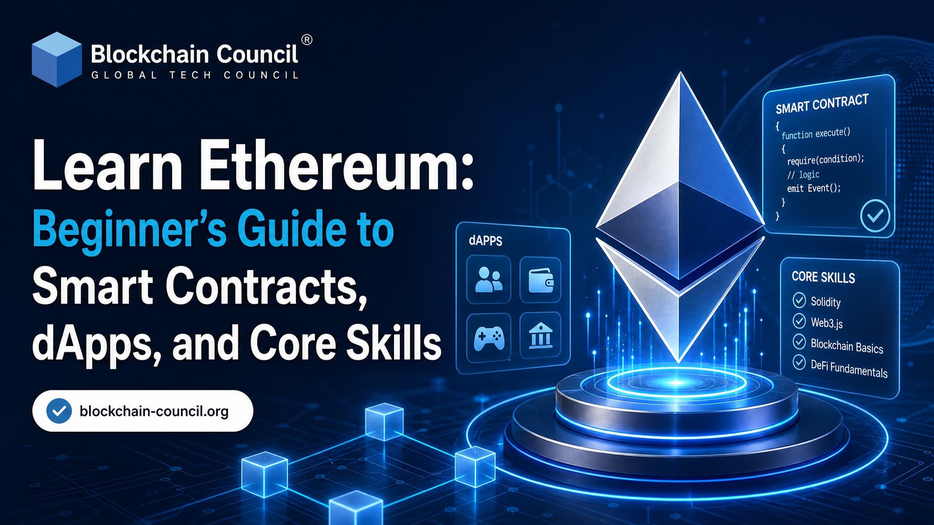 Learn Ethereum: Beginner's Guide to Smart Contracts, dApps, and Core Skills