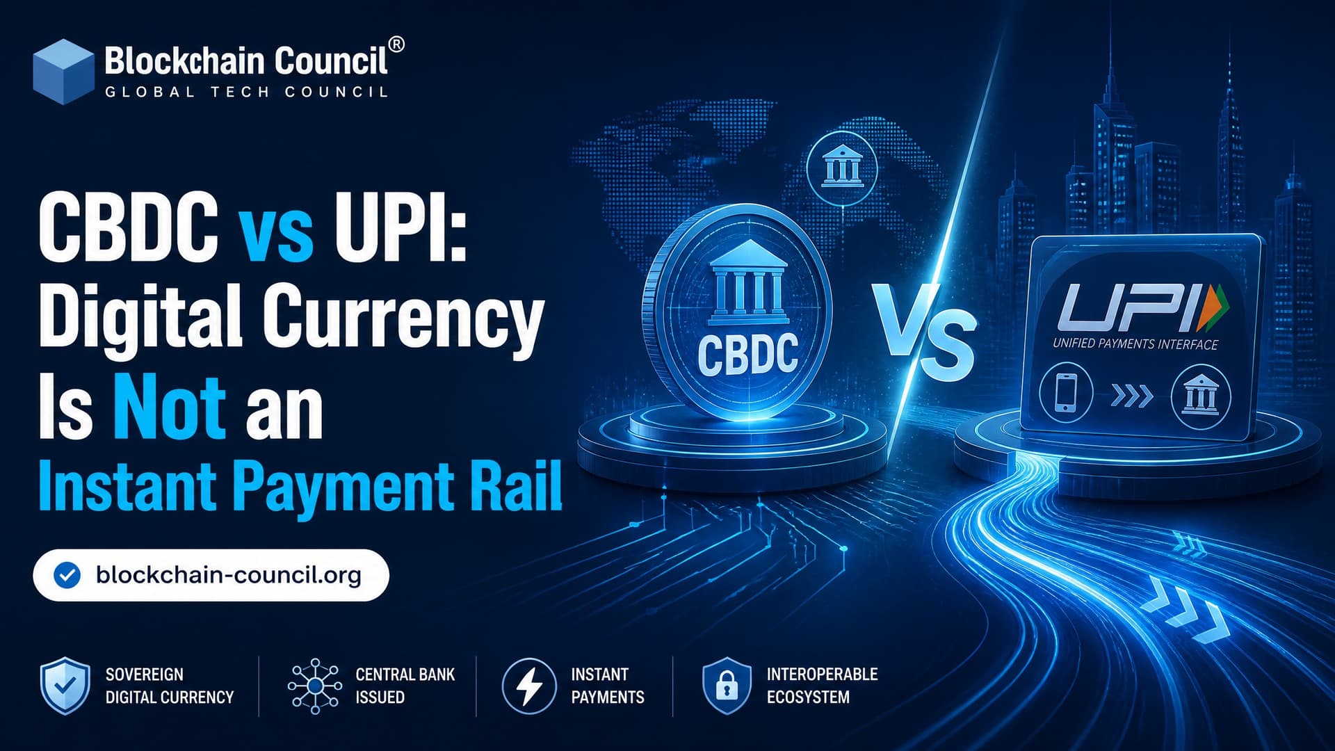 CBDC vs UPI: Digital Currency Is Not an Instant Payment Rail