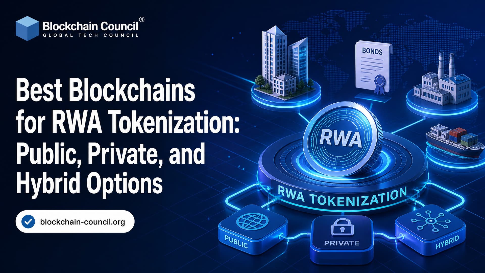 Best Blockchains for RWA Tokenization: Public, Private, and Hybrid Options