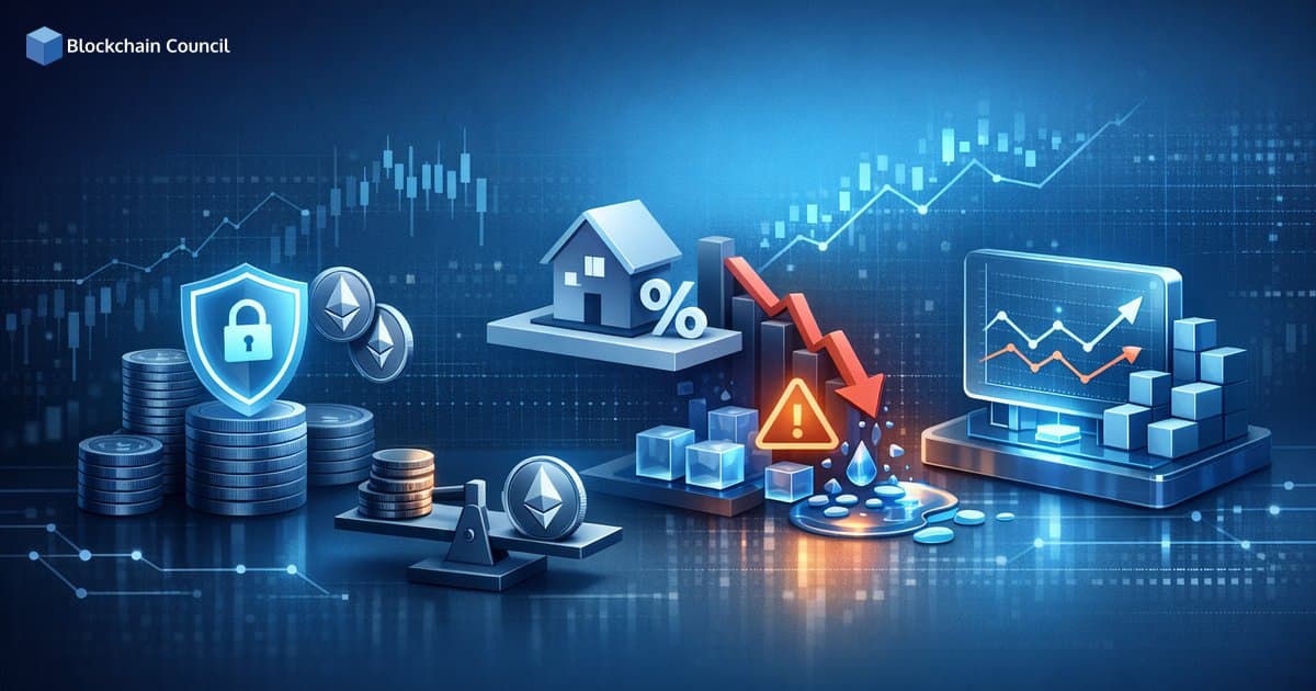 DeFi Lending and Borrowing: Overcollateralization, Liquidations, and Interest Rate Models