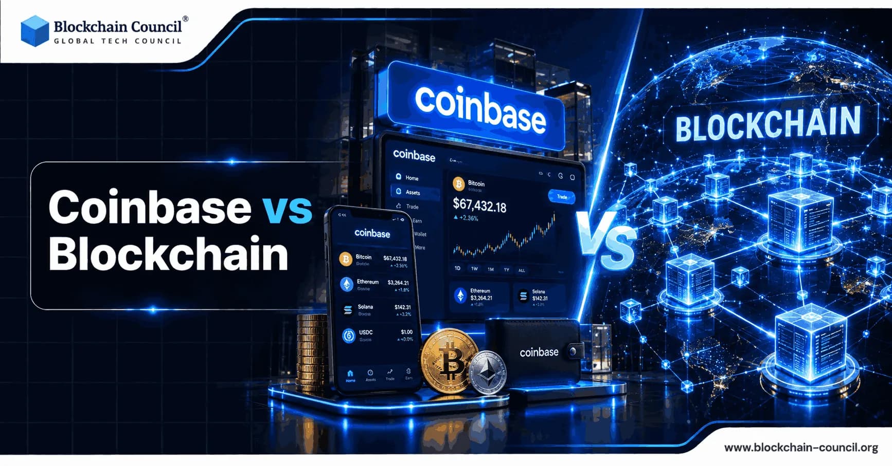 Coinbase vs Blockchain