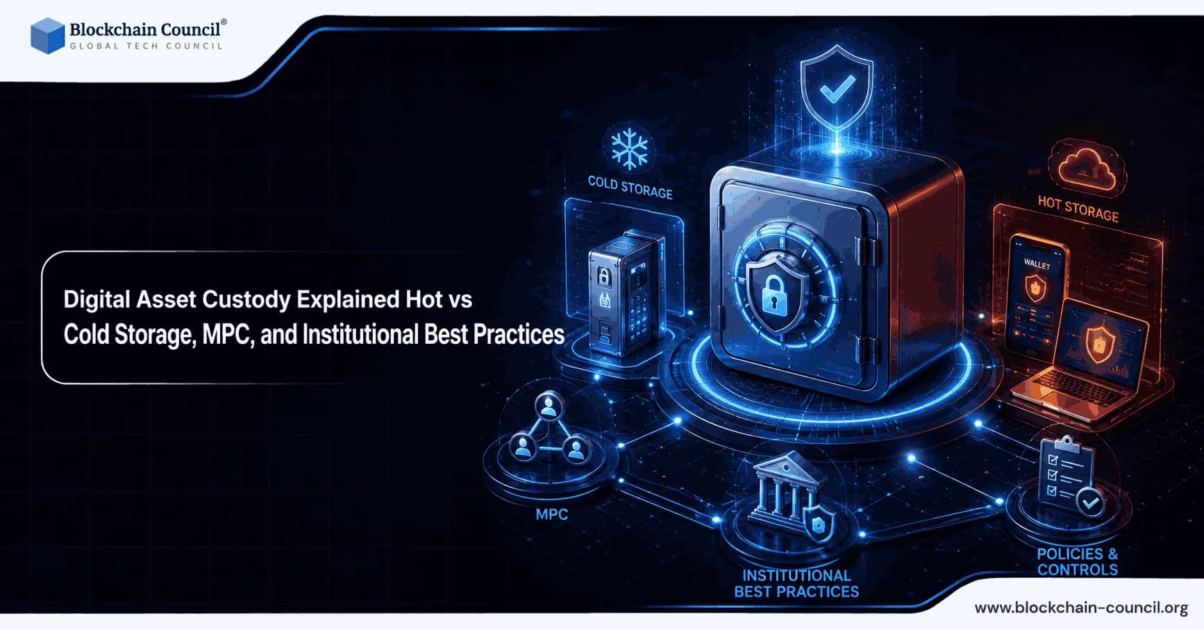 Digital Asset Custody Explained: Hot vs Cold Storage, MPC, and Institutional Best Practices
