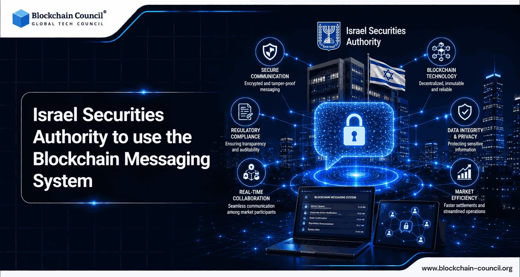 Israel-Securities-Authority-to-use-Blockchain-messaging-system