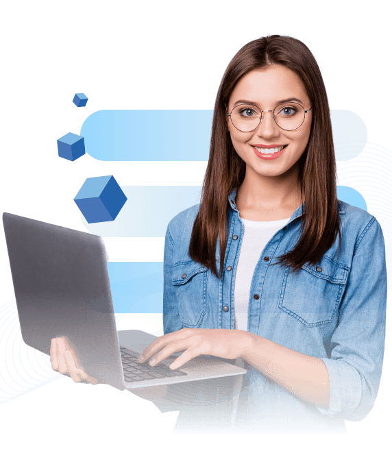 University students studying technology