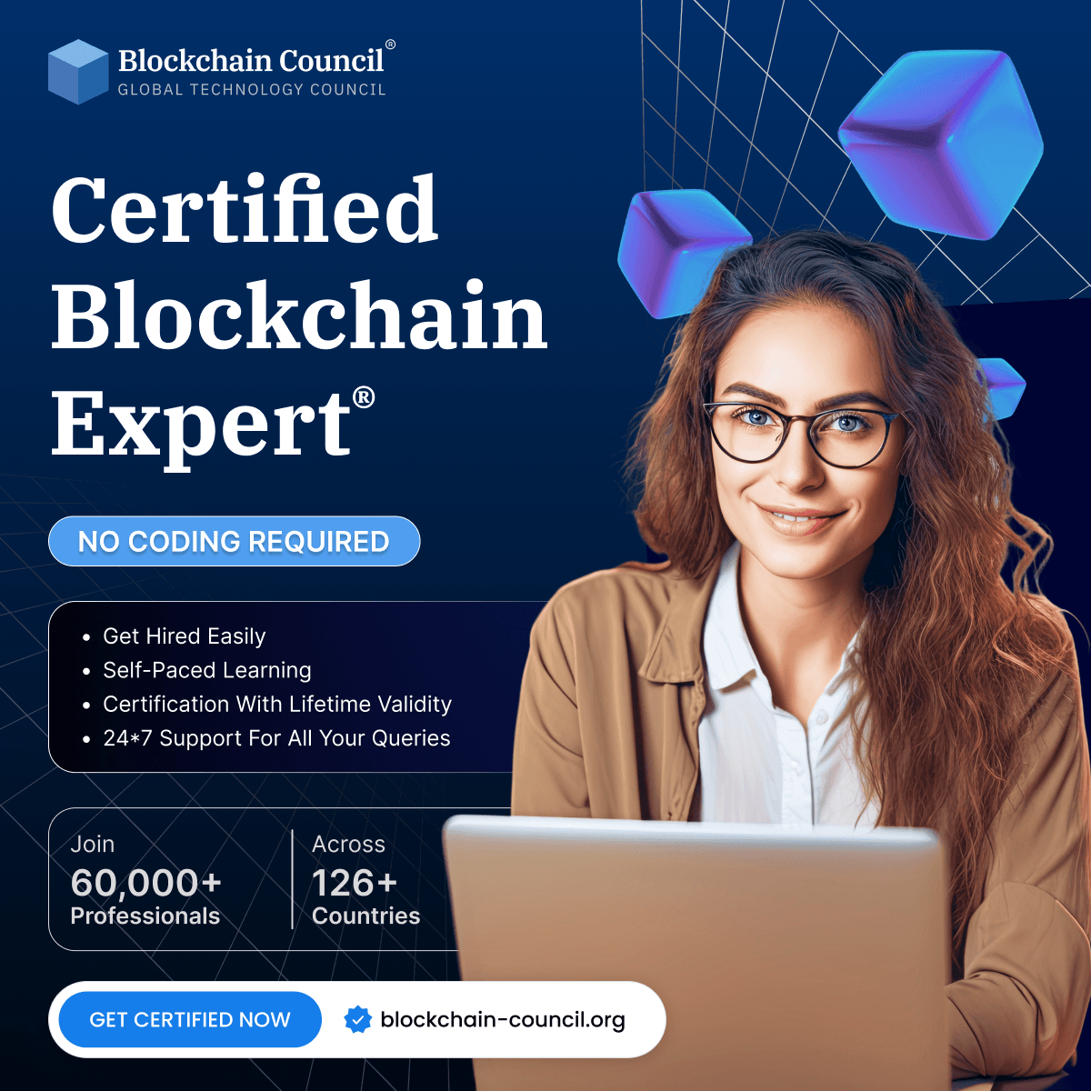 Certified Blockchain Expert ad