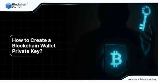 Steps to create and secure a blockchain wallet private key.