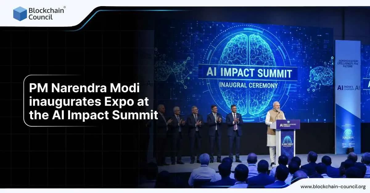PM Narendra Modi inaugurates Expo at the AI Impact Summit 2026
