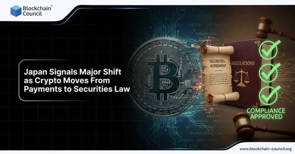 Japan Signals Major Shift as Crypto Moves From Payments to Securities Law