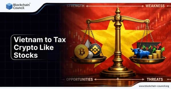Vietnam to Tax Crypto Like Stocks