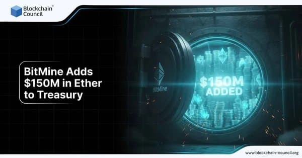 BitMine Adds $150M in Ether to Treasury