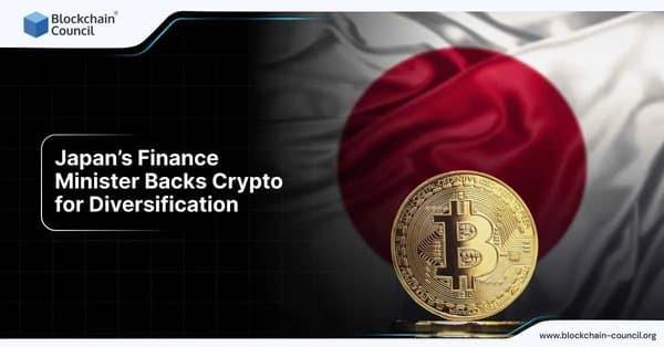 Japan’s Finance Minister supports crypto for investment diversification.