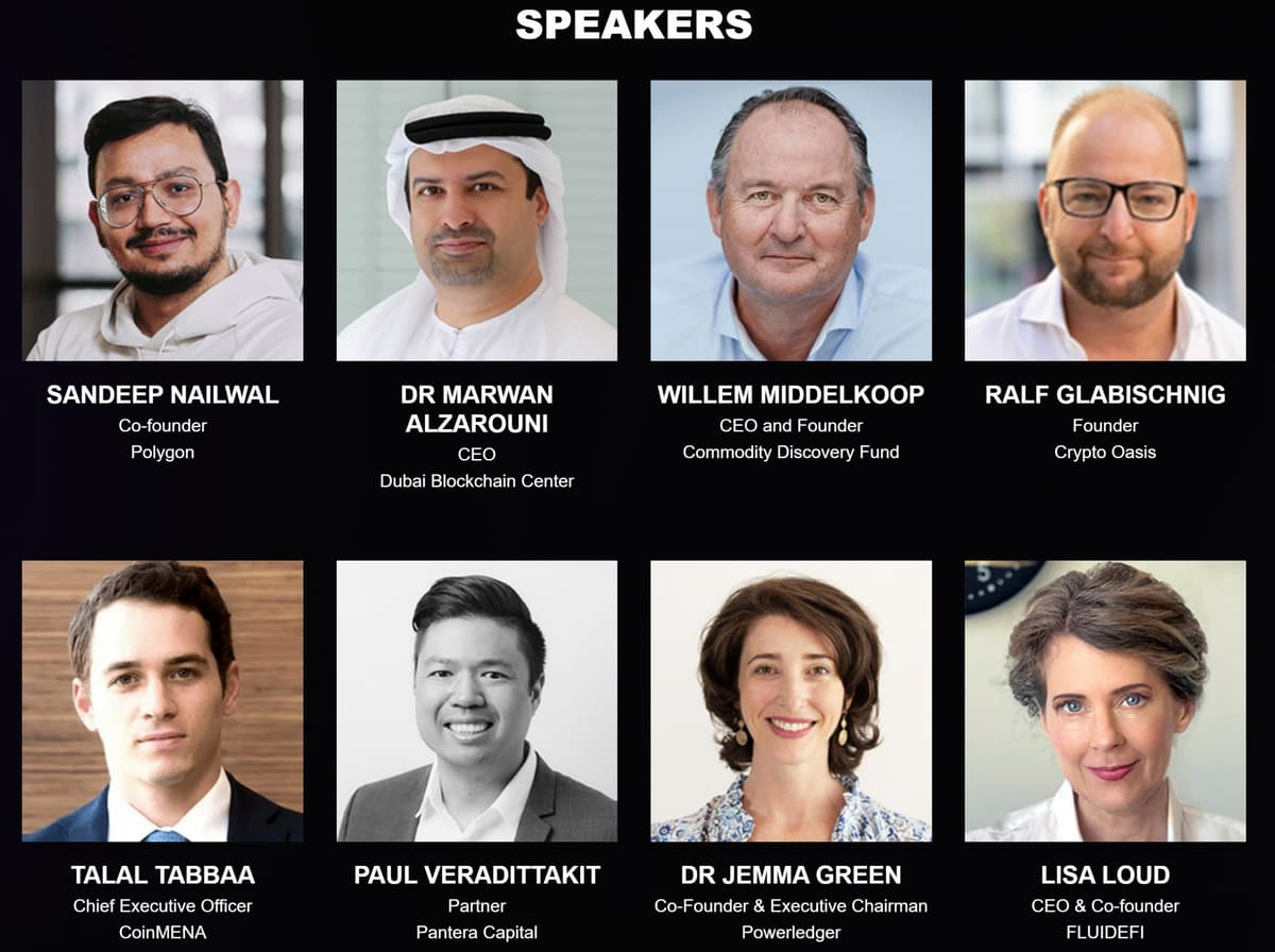 World Blockchain Summit Dubai Speakers