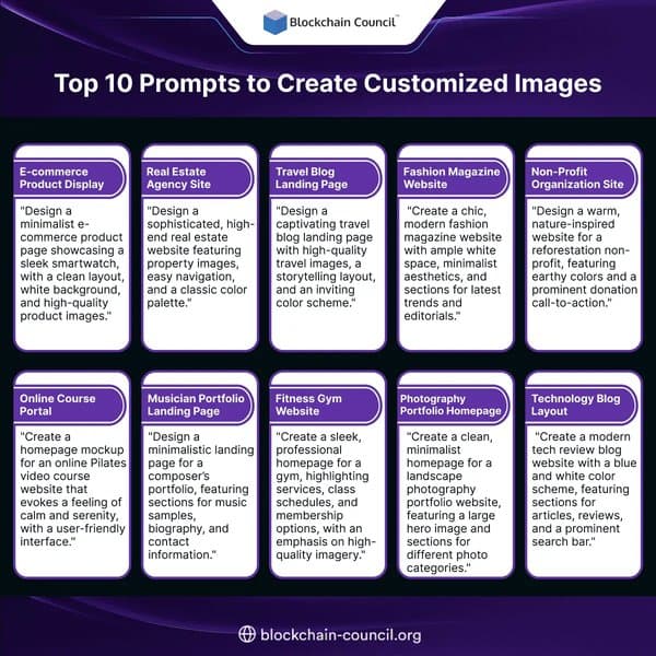 Prompts to Create Customized Images for Your Website