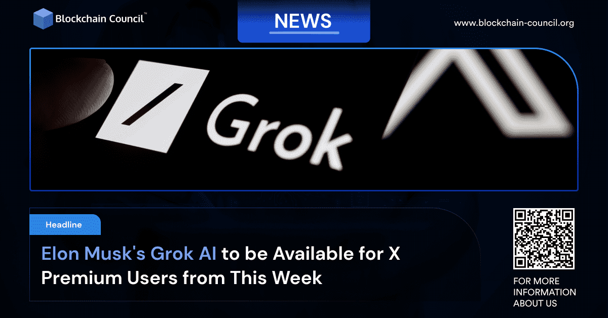 Elon Musk's Grok AI to be Available for X Premium Users from This Week