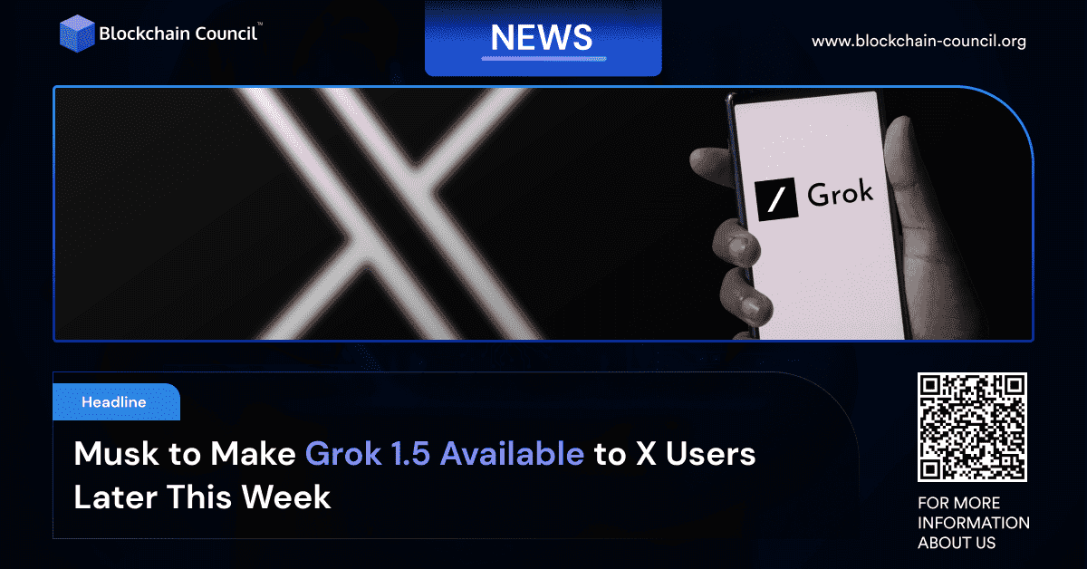 Musk to Make Grok 1.5 Available to X Users Later This Week