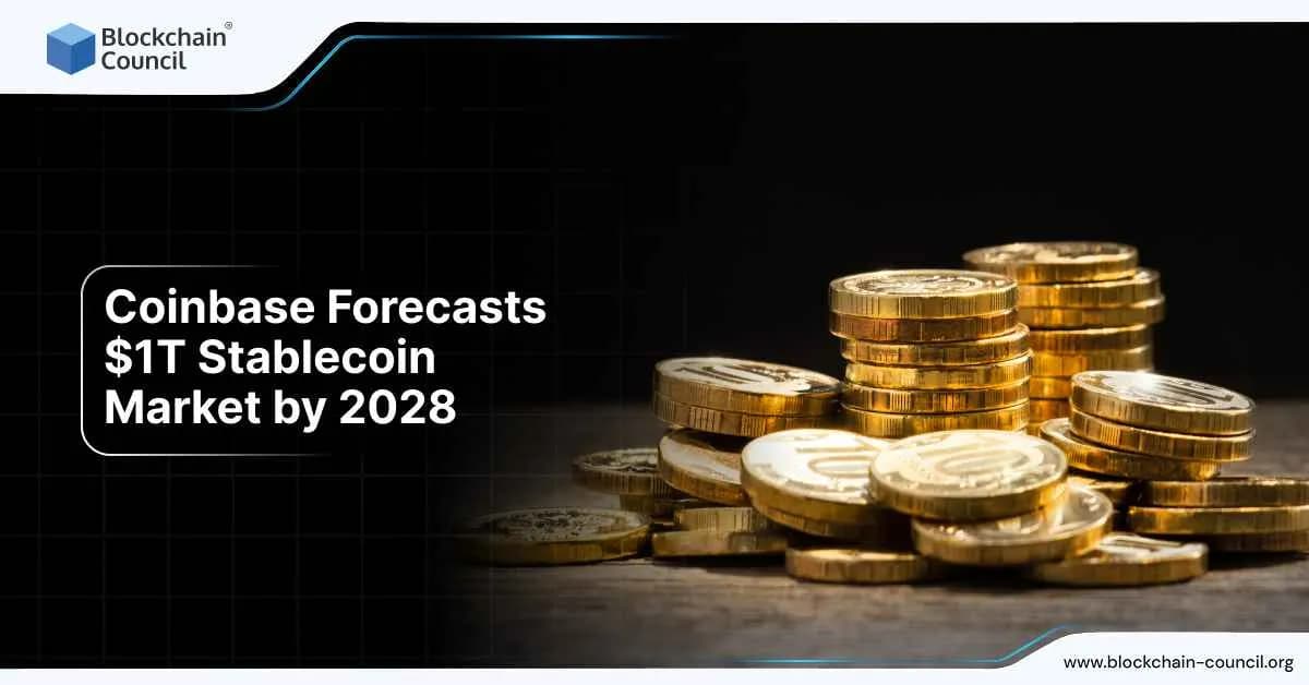 Coinbase predicts $1 trillion stablecoin market by 2028.