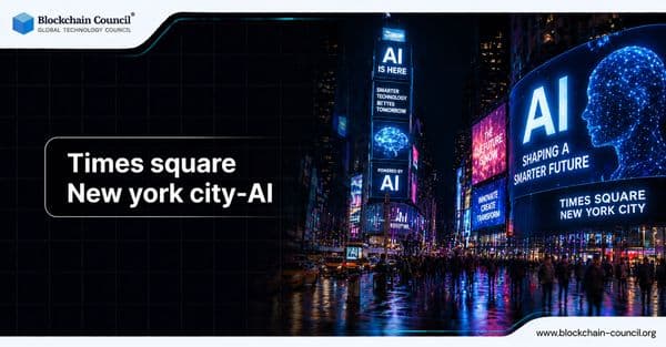 Times Square New York City and AI