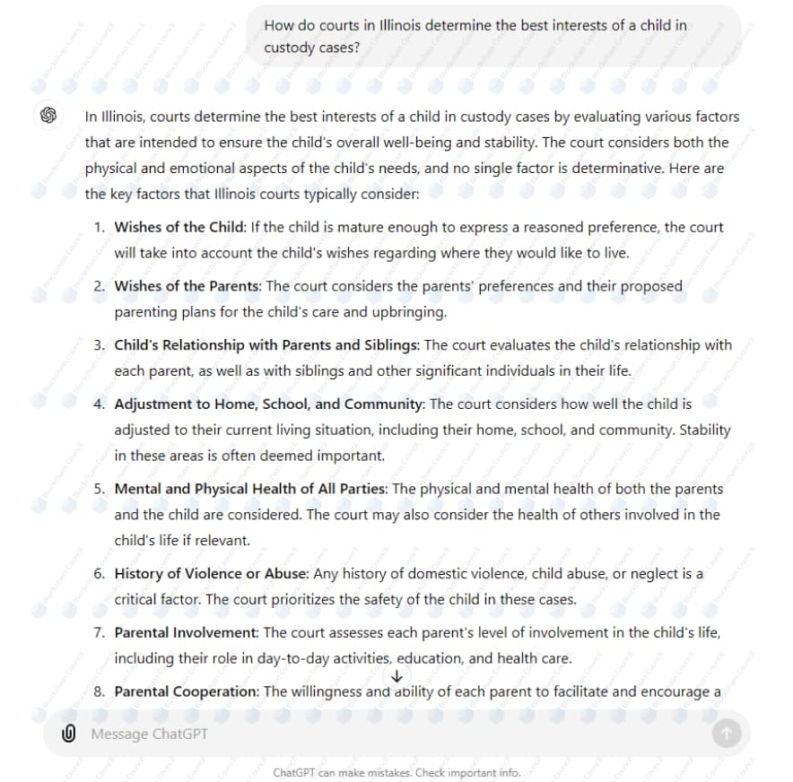 How to Ask ChatGPT About the Laws of Family Court?